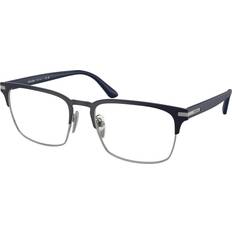 Unisex Brille Prada PR 58ZV 02N1O1 55mm Briller Mænd Blue