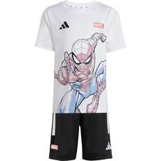 Oberteile Adidas X Marvel Spiderman Tee Set - Weiß/Schwarz