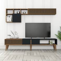Lissi Lissione 180 cm Valnöt Antracit TV-bänk