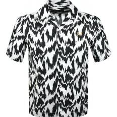 Fred Perry Shirts Fred Perry Animal Print Revere Shirt - Off White