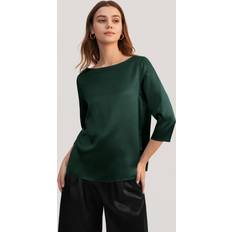 LilySilk Silk Shirt Eco-Friendly 3/4 Sleeve - Green