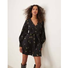 Nobody's Child Shannon Long Sleeve Mini Dress - Black