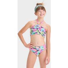 L Bikinis Children's Clothing Art Class Trip to Paradise Floral Printed Bikini Set -