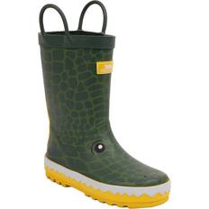 Trespass Crocodile Wellington Boots - Green/Yellow