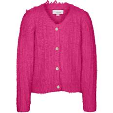Lilla - Piger Trøjer Vero Moda Lapoilu Cardigan - Hindbær