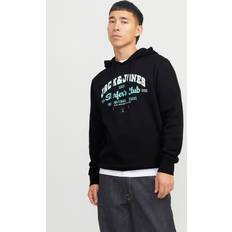 Jack & Jones JJELOGO Sweat Hoodie Aqua/Zwart/Wit