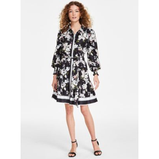 Anne Klein Puff Sleeve Shirtdress