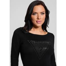 Guess Tops Guess Black Viscose Tops and T-Shirt - Black