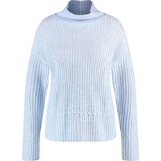 Gerry Weber Vaatteet Gerry Weber Strickpullover mit Stehkragen Langarm - Hellblau