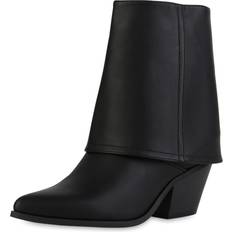 Evelyn Cowboy Boots - Schwarz