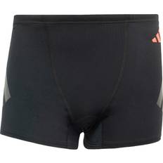 Gråa Badbyxor adidas Ripstream Swim Boxers - Black/Lucid Red
