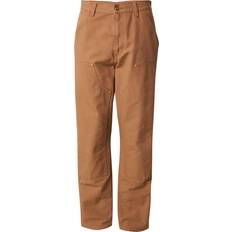 Carhartt WIP Unisex Byxor Carhartt WIP Work In Progress Double Knee Pants - Hamilton Brown Rinsed