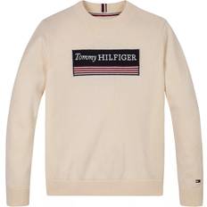 Tommy Hilfiger Striktrøjer Børnetøj Tommy Hilfiger Monotype 1985 Reg Sweater - Cream