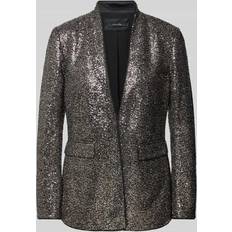 Silber Jacketts Comma Blazer Mit Paillettenbesatz - Silber/Größe 44