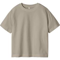 Bruin T-shirts Name It Regular Fit T-shirt - Donkerbeige