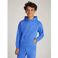 Tommy Hilfiger Hoodies Barnkläder Tommy Hilfiger U Mini Corp Logo Hoodie - Blue Stava