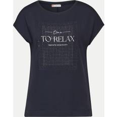 Street One Damen Hemden Street One T-Shirt - Navy/Silber