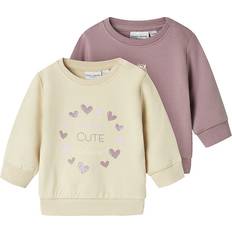 Name It Sweatshirt - Beige/Mauve/Pink