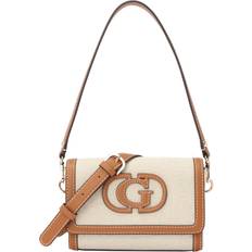 Guess Handbags Guess Back Sebina Logo-Script Mini Crossbody Bag - Beige