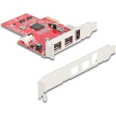 DeLock PCI Express X1 Karte zu 2 x Extern FireWire B 1 X E