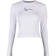 Karl Kani Skjorter Karl Kani Signature Long Sleeve Crewneck T-shirt - White