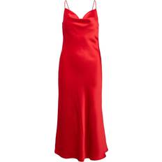 Object Midi Slip Dress - Red