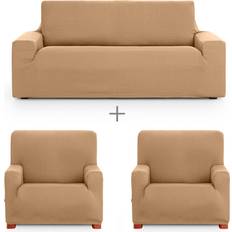 Eysa Beige Soffaöverdrag Set 3 Delar Soffa