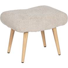 Beige Storage Benches BigBuy Home Beige Fabric Natural Polyester Pine 53 x 38 x 41 cm Storage Bench