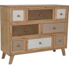 Linen Chest of Drawers Home ESPRIT Drawers 100 x 35 x 81 cm Chest of Drawer