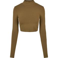 5XL - Dam Skjortor Urban Classics Shirt - Oliv