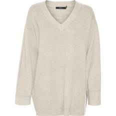 Or - Pull en tricot Pulls Vero Moda Pull-over VMGold - Champagne