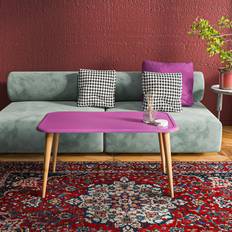 Purple Coffee Tables Norden Home Deandra Walnut Purple Coffee Table