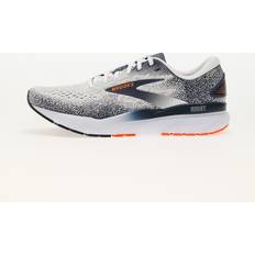 Brooks Ghost 16 Men's Running Shoes - White/Peacoat/Orange