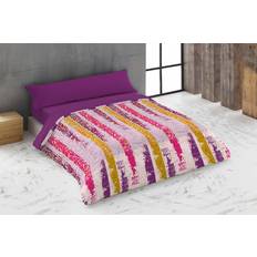 Violett Bettbezüge Urban Light Mauve Set 260 x 240 cm Set of 4 Duvet Cover Purple