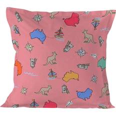 Multicoloured Pillow Cases HappyFriday Baleno Teen Kangaroo Pillowcase 80 x 80 cm Pillow Case Pink, Multicolour (80x80cm)