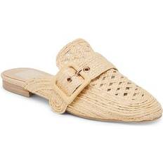 Naturel Sandales à talons Dolce Vita Sianna Raffia Mules - Women's