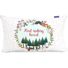 Rouge Housses de coussin HappyFriday Mr Fox Riding Hood 50 x 30 cm Cushion Cover Multicolour, Red