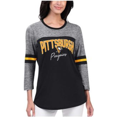 G-III 4Her by Carl Banks Women's Black Pittsburgh Penguins Play The Game 3, 4-Sleeve T-shirt Black