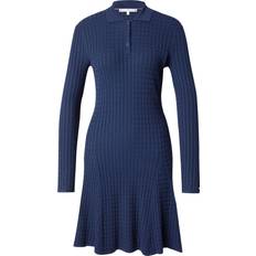 Tommy Hilfiger Vrouw Jurken Tommy Hilfiger Mini Strickkleid mit Strukturmuster - Marine