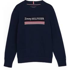 Tommy Hilfiger Stickade tröjor Tommy Hilfiger Logo Jumper - Dark Night Navy