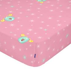 Florals Bed Sheets HappyFriday Multicolour Pink Fitted 60 x 120 x 14 cm Bed Sheet