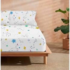 Multicolore Lenzuola Decolores Cosmos Fitted Bottom 90 x 200 cm Bed Sheet Multicolour (200x200cm)