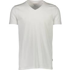 Lindbergh L Skjorter Lindbergh V-Neck Tee S S Mand Kortærmede T-shirt - White