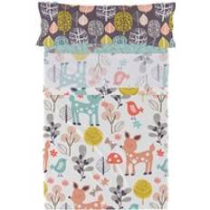 HappyFriday Moshi Moshi Woodland Bedding Set of 2 Duvet Cover Multicolour