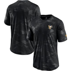 NHL T-shirts Fanatics Men's Black Pittsburgh Penguins Authentic Pro Locker Room Camo T-Shirt