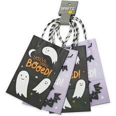 Halloween Wrapping Paper & Gift Wrapping Supplies Spritz Halloween Black Purple Boo Tote Bag 4pk