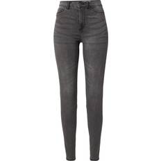 Noisy May Callie High Waist Skinny Jeans - Washed Grey