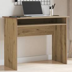Furniture Latitude Run Wabash Computer Artisan Oak 74cm H X 50cm W X 90cm D Writing Desk