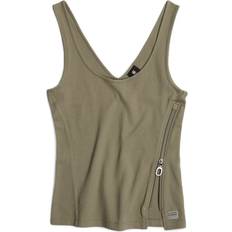 G-Star Dame Bluser G-Star Asymmetrical Zip Top - Green