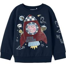 Jersey Sweatshirts Name It Peppa Wutz Sweatshirt - Navy/Hellblau/Dunkelrot/Weiß